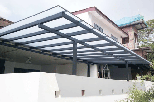 pasang kanopi polycarbonate